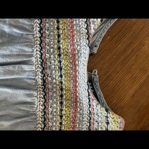 Denim blouse for little girls